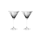 To facetslebne krystal cocktailglas med diamantmønster i klart glas til servering fra Frederik Bagger