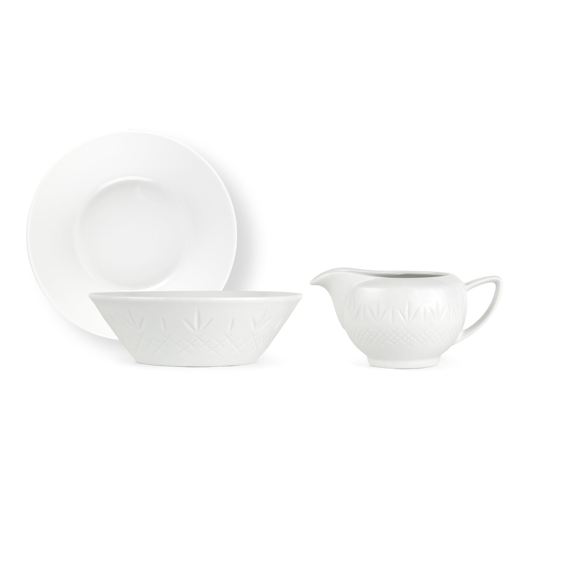 Crispy Porcelain Bowl 3 & Saucekande